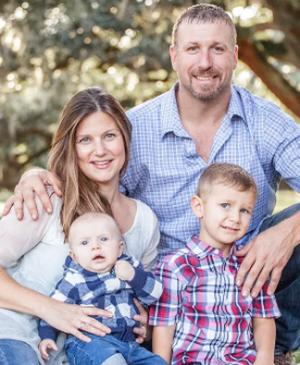 Gary Hess with his family